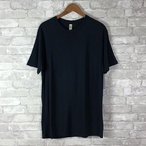 Royal Apparel 73051 Unisex Organic Bamboo/Cotton T Shirt Large Navy Midnight NWT
